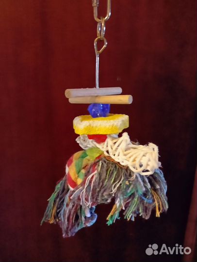 Клетка для попугая, игрушки