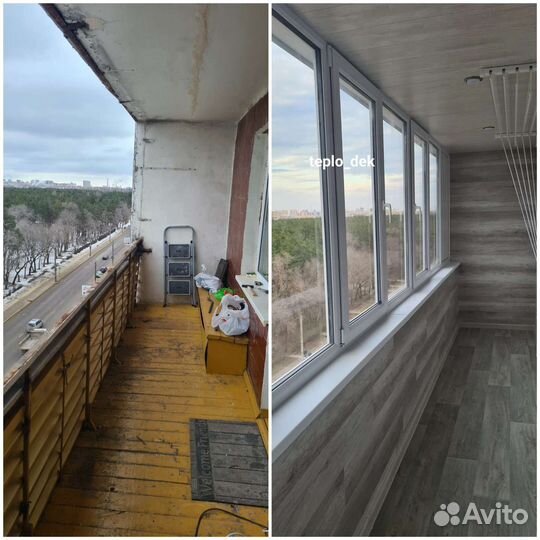 Остекление балконов, пластиковые окна с установкой