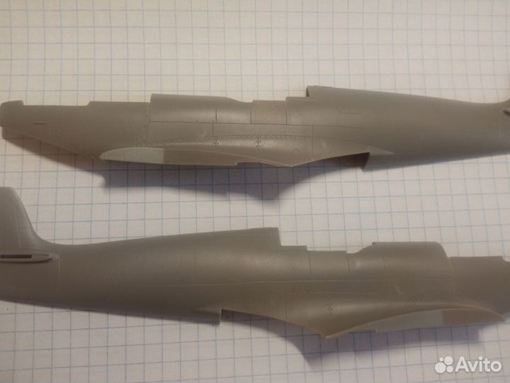 Сборная модель самолета Спитфайр 1:48 + допы