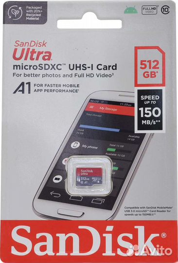 SanDisk microsdxc 512Gb Ultra UHS-I Class 10 A1