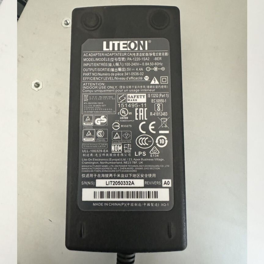 [341-0536-01 - C819] Cisco 20w Ac Power Supply Блок 341-0536-01 - C819