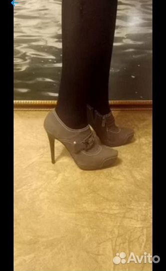 Ботильоны натуральная замша