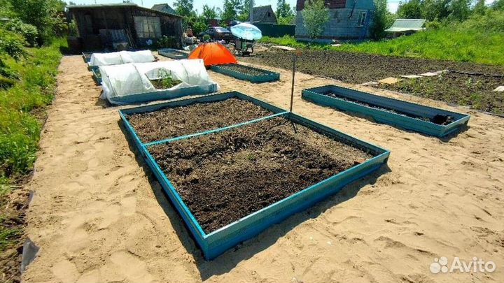 Грядка темно-зеленая 1м х 4м х 22см