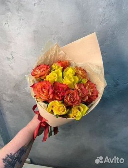 Букет роз для женщины