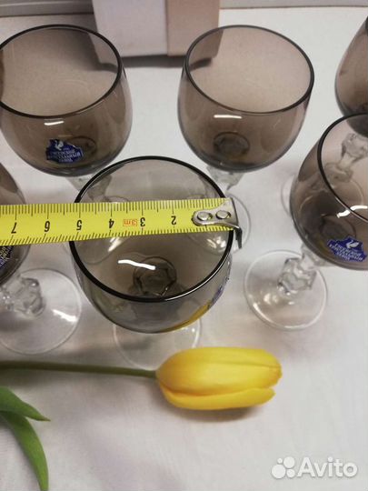 Фужеры-рюмка СССР цветное стекло