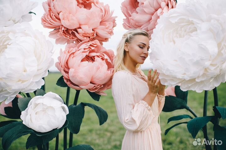 Аренда фотозоны большие Цветы на свадьбу