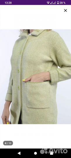 Новое Вязаное пальто р.46-48