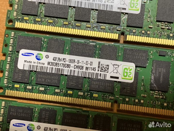 Серверная память 4Gb DDR3 1333MHz ECC Reg Samsung