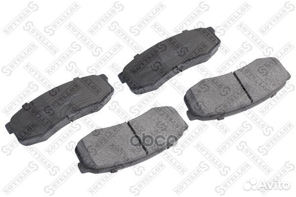 000 010B-SX колодки дисковые задние с антискри