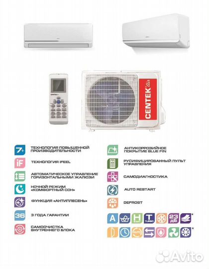 Сплит-системы (кондиционеры) Centek