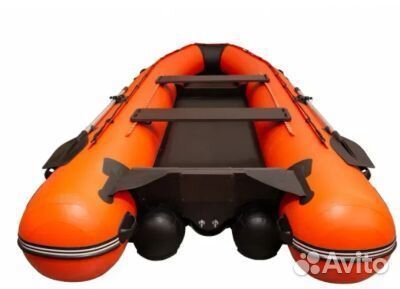 Лодка пвх allaska-390 drive (оранжево-черный)