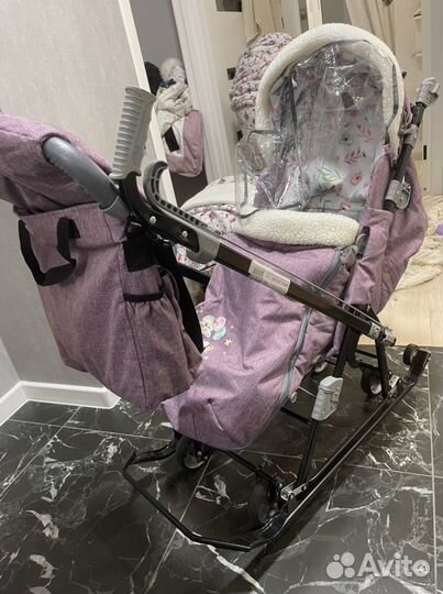 Новые Санки-Коляска Ника 7-8К