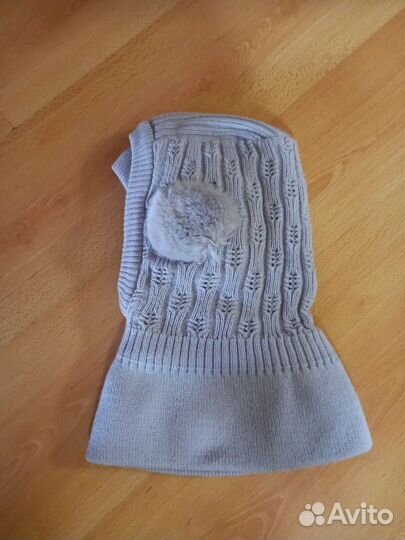 Шапка шлем для девочки 48-52