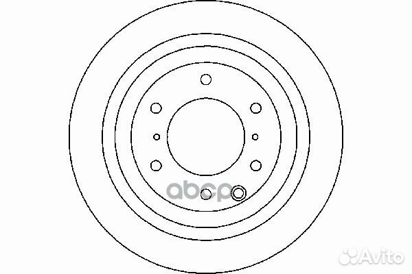 Диск тормозной задний (V98W) 4615A037 mitsubishi