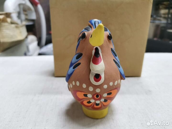 Торжокская глиняная игрушка свистулька СССР (Ч)