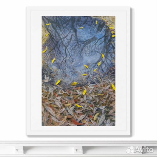 Картина акварель пейзаж 