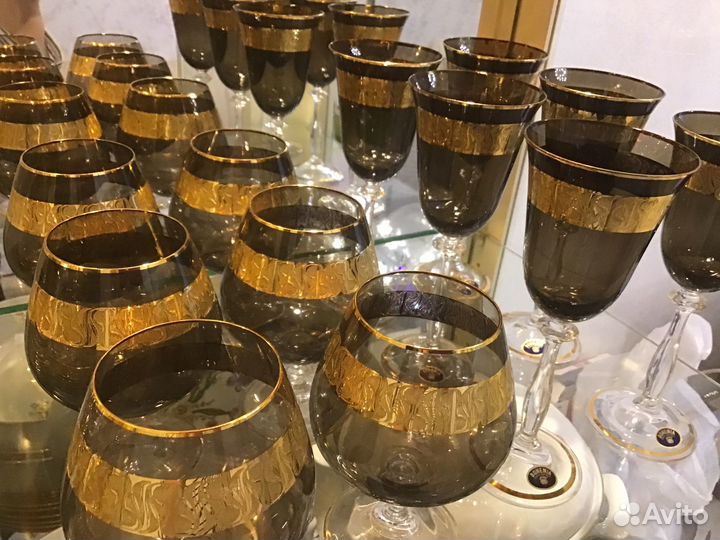 Бокалы Фужеры Чехия Богемия Angela 6 шт