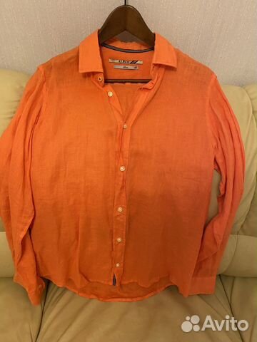 Рубашка Италия лён новая р-р 39