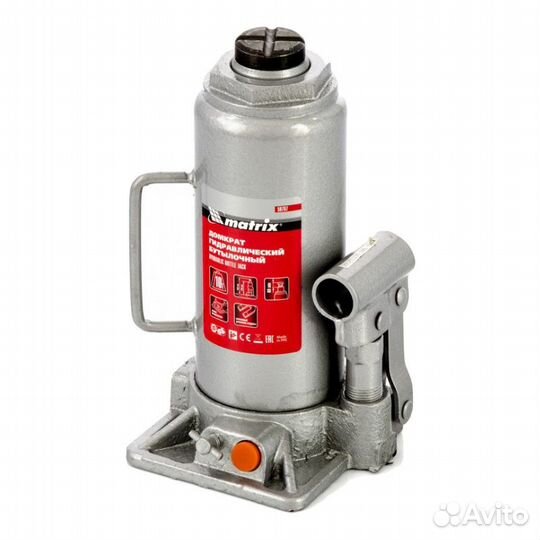 Домкрат гидравлический бутылочный Matrix 50767, 10