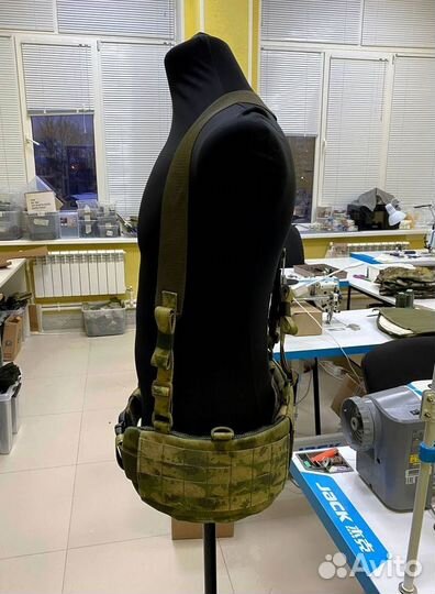 Боевой пояс с баллистическим пакетом и лямками Бр1