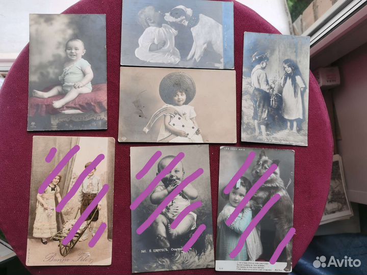 Старые дореволюционные открытки дети ретро