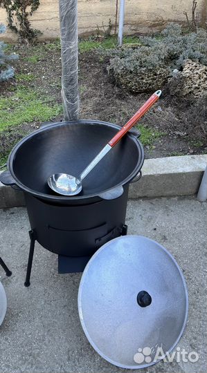 Комплект Печь учаг 3 мм и казан в наличии