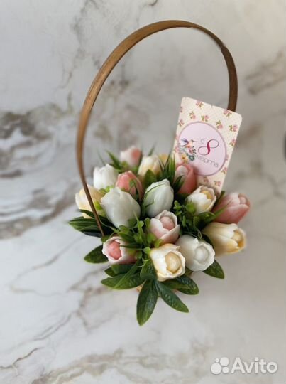 Букет тюльпанов. Мыло ручной работы