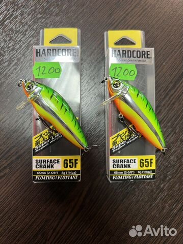 Воблера Yo-Zuri Hardcore Surface Crank 65F