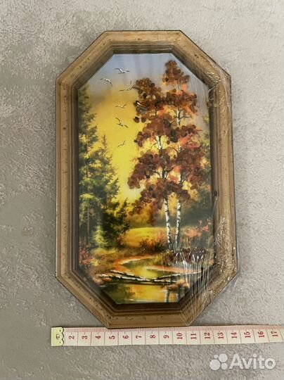 Картина из янтаря новая