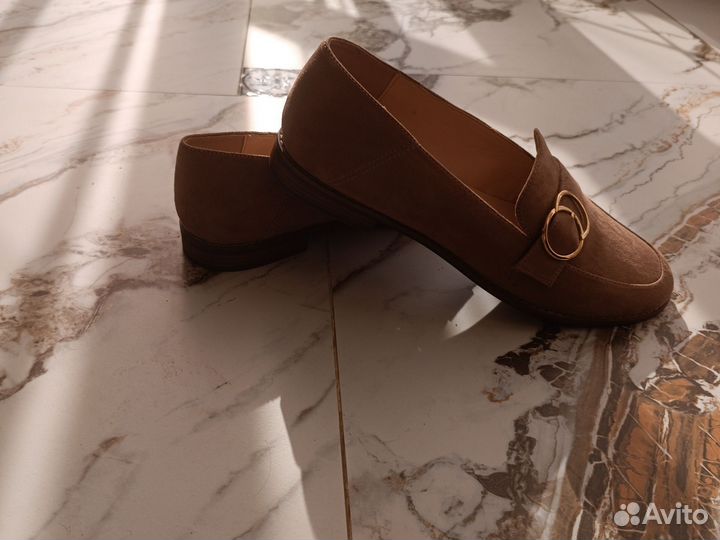 Мокасины женские 40 размер чистый замш