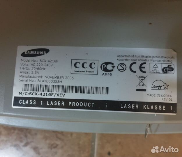 Мфу лазерный Canon, Samsung на ремонт