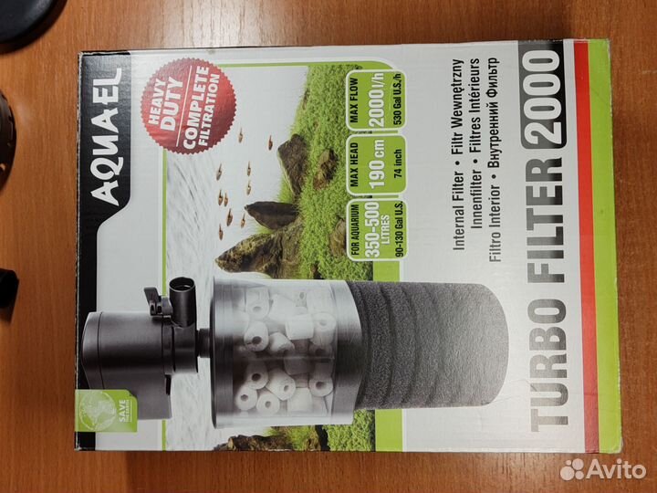 Внутренний фильтр для аквариума Aquael Turbo 2000