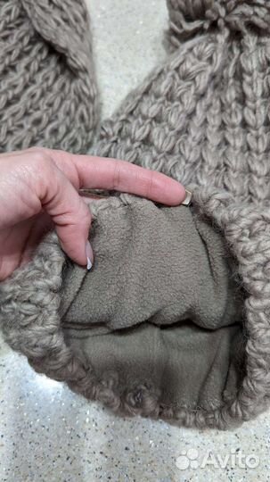 Комплект шапка и снуд женский