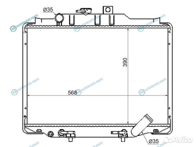 MC0005-L300-D-3R Радиатор mitsubishi delica L300 8