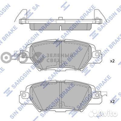 Sangsin brake SP1860 Колодки тормозные задние mazd