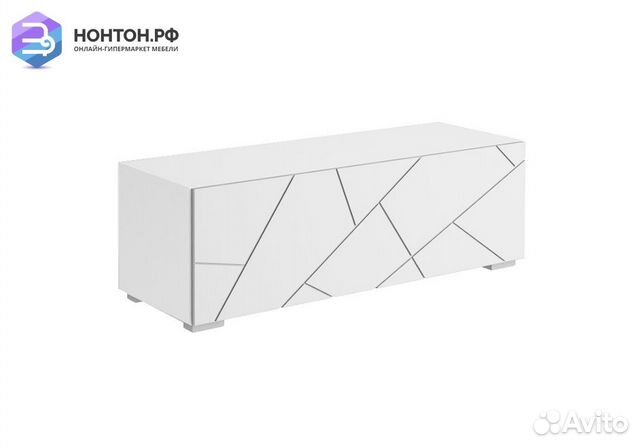 Тумба под тв Гранж тм-003 белый шагрень / матовый