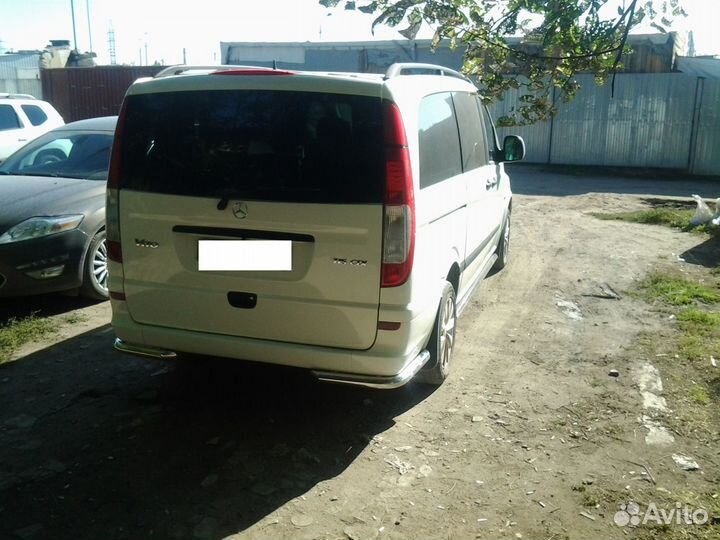 Защита заднего бампера уголки Mercedes Vito/Viano