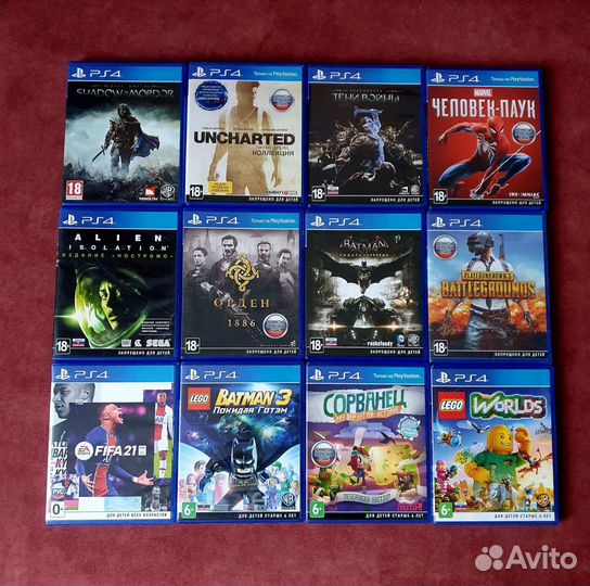Игры для приставок ps4