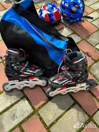 Ролики детские раздвижные reaction rainbow