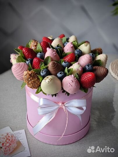 Клубника в шоколаде, букет из клубники в шоколаде