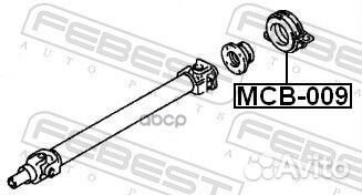 Подшипник подвесной карданного вала MCB009 Febest