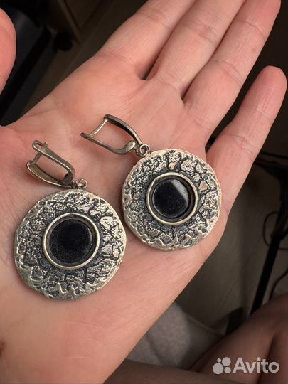 Серьги серебрянные