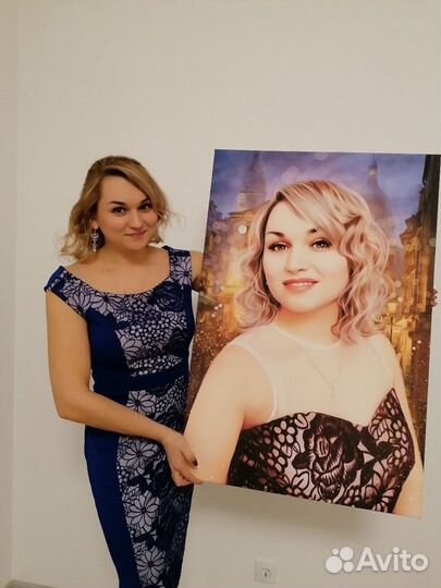 Портрет на холсте для Любимой