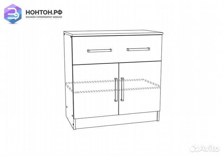 Комод Бася с ящиком белый