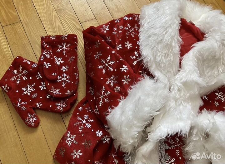 Новогодний детский костюм Дед Мороз, р.128-140