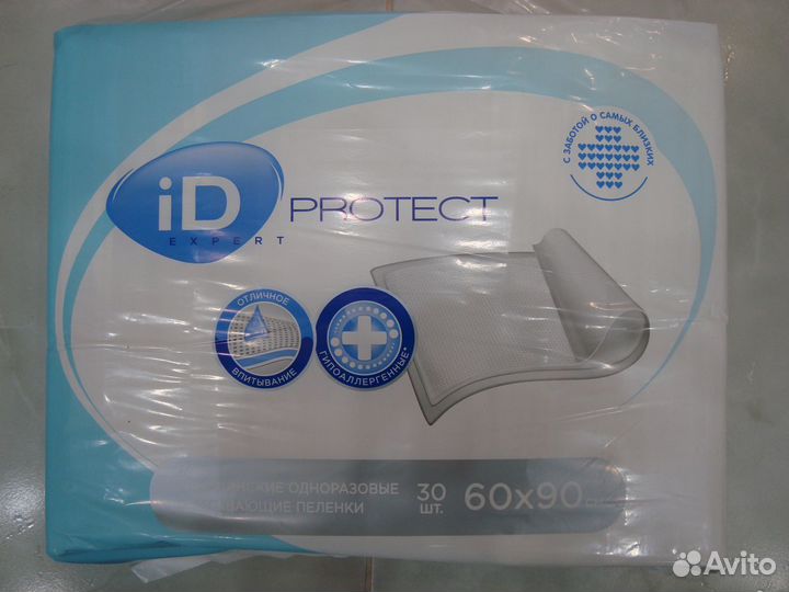 Пелёнки впитывающие protect 60x90 см