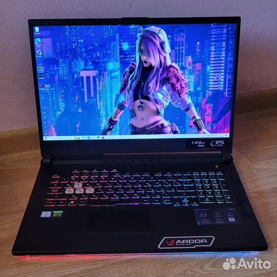 Asus Rog strix 17.3 дюйма с 8 гигами видеокартой