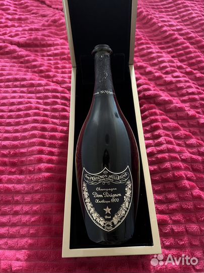 Бутылка и коробка Dom Perignon 1970 года(пустая)