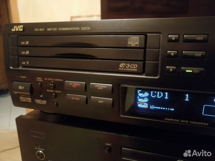 JVC CD MD combination deck XU 301
