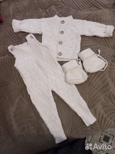 Детские вещи ручное вязание бу